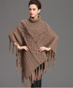 16-March-006,wool poncho with rabbit fur  (2)