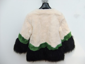 1701038 rex rabbit fur coat with raccoon fur bottom eileenhou (19)