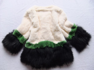 1701038 rex rabbit fur coat with raccoon fur bottom eileenhou (20)