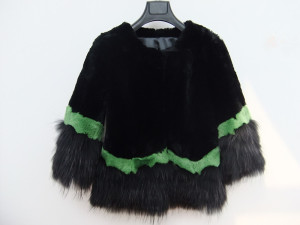 1701038 rex rabbit fur coat with raccoon fur bottom eileenhou (6)