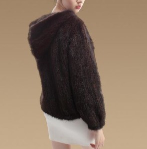 16-058June knitted mink fur jacket with hood  (6)