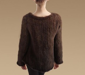 16-064June knitted mink fur sweater (1)