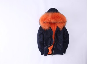 1707020 pilot jacket with rex rabbit fur lining (91)