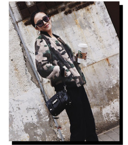 1701001 mink fur jacket eileenhou camo print (1)