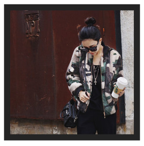 1701001 mink fur jacket eileenhou camo print (12)