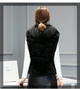 1701039 rex rabbit fur vest with raccoon fur collar eileenhou (24)