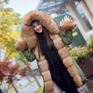 coat with raccoon fur front hood trimming 1701037 eileenhou (23)