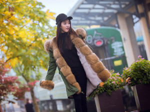 coat with raccoon fur front hood trimming 1701037 eileenhou (6)