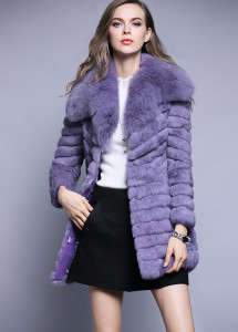 rabbit fur coat with fox fur collar 1701013 eieenhou (4)