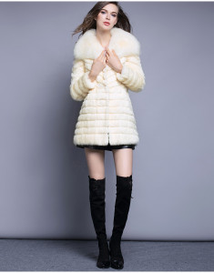rabbit fur coat with fox fur collar 1701013 eieenhou (6)