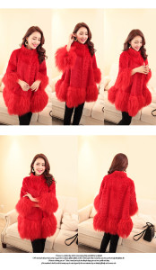 rabbit fur coat with sheep fur bottom EIEENHO 1701016 (8)