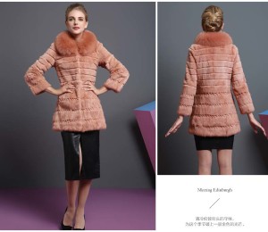 1703006 rabbit fur coat with fox fur collar ailin fur (17)
