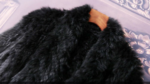 1703014 knitted rabbit fur coat with big collar ailin fur (14)