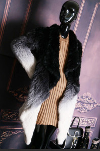 1703014 knitted rabbit fur coat with big collar ailin fur (9)