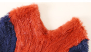 1703015 knitted rabbit fur poncho with tassles ailin fur eileenhou (15)