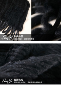 1703015 knitted rabbit fur poncho with tassles ailin fur eileenhou (16)