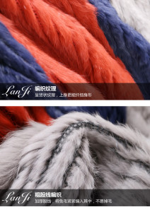 1703015 knitted rabbit fur poncho with tassles ailin fur eileenhou (17)