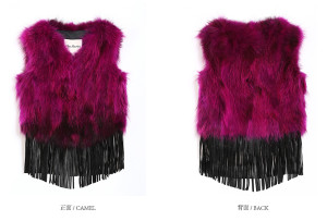 1703057 raccoon fur vest with leather tassels eileenhou ailin fur (42)