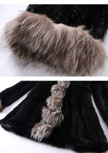1703065 knitted mink fur coat with silver fox fur coat eileenhou ailin fur (15)