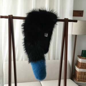 1703092 raccooon fur fox fur scarf eileenhou ailin fur A (12)