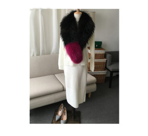 1703092 raccooon fur fox fur scarf eileenhou ailin fur A (29)