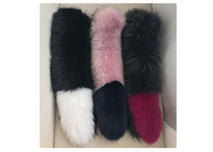 1703092 raccooon fur fox fur scarf eileenhou ailin fur A (30)