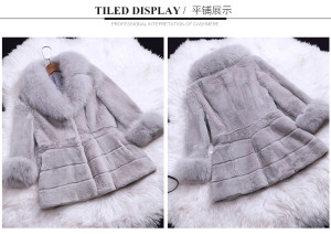 1703132 rex rabbit fur coat with fox fur collar (16)