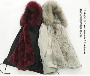 1703145 parka coat with rex rabbit fur lining with hood trimming eileenhou (21)