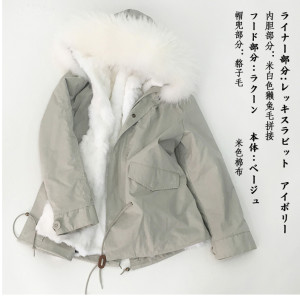 1703145 parka coat with rex rabbit fur lining with hood trimming eileenhou (22)