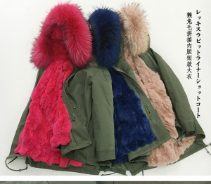 1703145 parka coat with rex rabbit fur lining with hood trimming eileenhou (25)