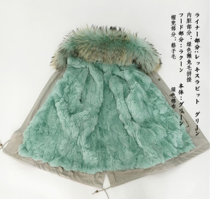 1703145 parka coat with rex rabbit fur lining with hood trimming eileenhou (26)