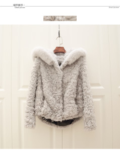 lamb fur jacket with hood with fox fur trimming eileenhou ailin fur 1703083 (48)
