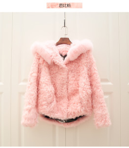 lamb fur jacket with hood with fox fur trimming eileenhou ailin fur 1703083 (52)