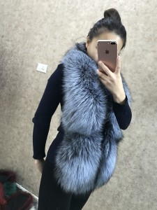 1704082 silver fox fur collar scarf eileenhou lvcomeff (10)