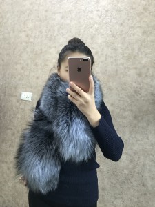 1704082 silver fox fur collar scarf eileenhou lvcomeff (11)