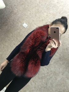 1704082 silver fox fur collar scarf eileenhou lvcomeff (12)