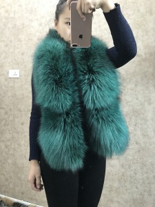 1704082 silver fox fur collar scarf eileenhou lvcomeff (3)