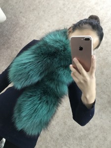 1704082 silver fox fur collar scarf eileenhou lvcomeff (5)