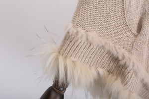 1704093 wool ponch with rabbit fur trimming eileenhou lvcomeff (4)