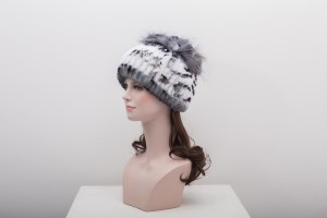 1704122 rex rabbit fur hat with fox fur eileenhou lvcomeff (3)
