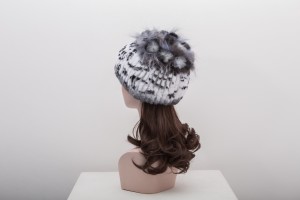 1704122 rex rabbit fur hat with fox fur eileenhou lvcomeff (5)
