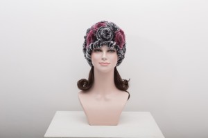 1704125 rex rabbit fur hat with flower eileenhou lvcomeff (14)