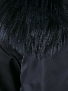 1705020 jacket with rex rabbit fur lining with raccoon fur collar eileenhou (1)
