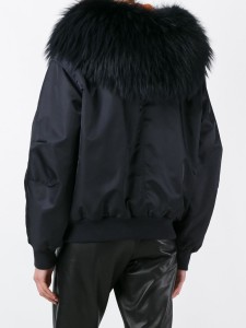 1705020 jacket with rex rabbit fur lining with raccoon fur collar eileenhou (4)