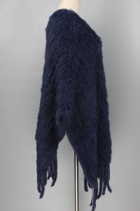 1705077 knitted rabbit fur poncho with tassles ailin fur (13)