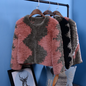 1705092 knitted rex rabbit fur poncho lvcomeff (1)