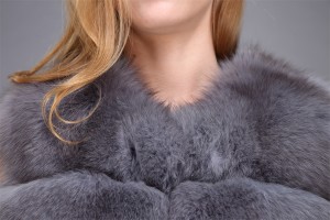 1706013 fox fur gilet eileenhou gray color (28)