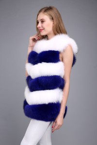 1706017 fox fur gilet blue white eileenhou (19)