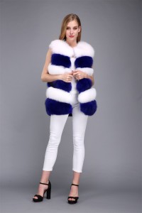 1706017 fox fur gilet blue white eileenhou (4)