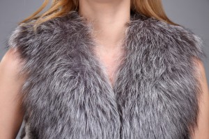 1706021 rex rabbit fur chinchilla vest with silver fox fur collar eileenhou (27)
